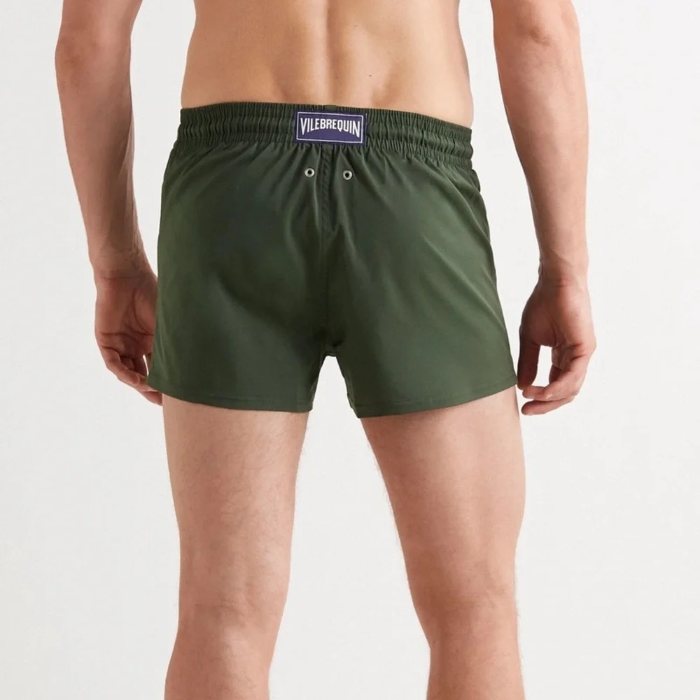 VILEBREQUIN - Moorea Short-Length Swim Shorts - Green L Short and Fitted